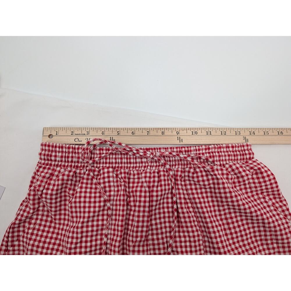 NWT Lille Red White Gingham Camisole Shorts Set Size 6 Vacation Summer Festival - Picture 10 of 12